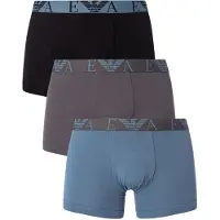 Emporio Armani Bokserishortsit opaali / grafiitti