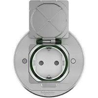 Schneider ELECTRIC UNICA SYSTEM+ LATTIAPISTORASIA XS METALLI PYÖREÄ (INS52101)
