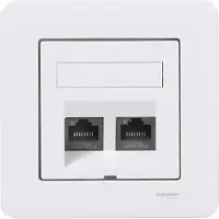 Schneider ELECTRIC EXXACT DATARASIA VINO VALKOINEN + ACTASSI 2XCAT6 UTP (WDE002425)