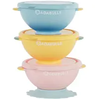 Badabulle Non-Slip Bowls - Blue - 3X 330ML