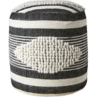 Affari of Sweden MINNA pouf musta/norsunluu