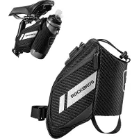 RockBros C32BK Saddle Bag 1.5 L with Water Bottle Pocket - Black