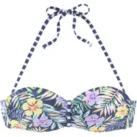 Venice beach Bikinitoppi marine / vaaleankeltainen / vaaleanvihreä / syreeni