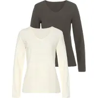 LASCANA Paita kerma / khaki