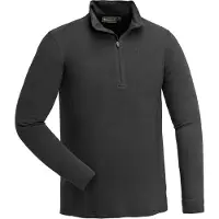 Pinewood Abisko Merino Base Layer Half Zip (Color: Black, Size: Medium)