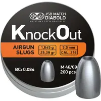 JSB Match Diabolo JSB KO Slugs, 5,5mm - 1,645g