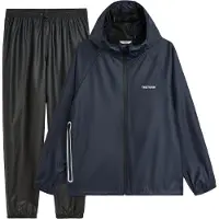 Tretorn Unisex Packable Rainbreaker Set Navy Blaze XXL