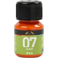 Creativ Company Permanent Glass Paint - Oranssi 30ml