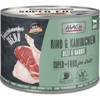 Mac'S MAC´s Cat Gourmet -säästöpakkaus 24 x 180 g - naudanliha ja kani