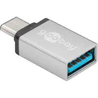 Goobay USB-C USB-A-liitäntään - hopea