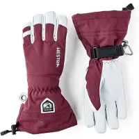 Hestra Army Leather Heli Ski 5-finger Bordeaux Lasketteluhanskat 7