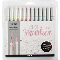 Creativ Company Sketch Marker Kynät Pastellisävyt 12-pack