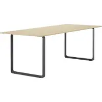 Muuto 70/70 pöytä, 225 x 90 cm, massiivitammi - musta