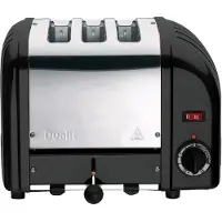 Dualit Classic Combi 2+1 palan leivänpaahdin, mattamusta