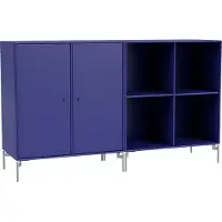 Montana - Pair Classic Sideboard - Monarch / Matt Chrome Legs - Säilytyskaapit - Peter J. Lassen - Sininen - MDF