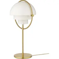 Gubi Multi-Lite pöytälamppu Messinki-valkoinen