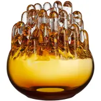 Kosta Boda Polar kynttilälyhty 20 cm, amber