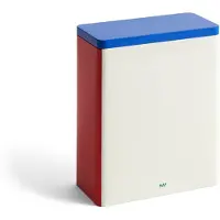 HAY Tin Container, off-white/blue/red