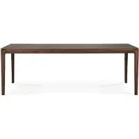 Ethnicraft Bok Ruokapöytä 95x220 cm Ruskeaksi lakattu tiikki