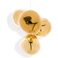 Tom Dixon Melt Chandelier Small Gold