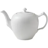 Royal Copenhagen - White Fluted Teekannu 1 L