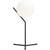 Flos Design-pöytävalaisin IC T1 high, himmennettävä, Musta, Olohuone/ruokailutila, Metalli, Design