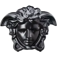 Versace - Medusa Grande Musta, Maljakko 21 cm - Ruukut ja maljakot - Musta