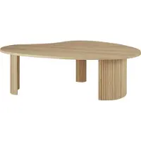 Ethnicraft Boomerang-sohvapöytä tammi 126x74 cm