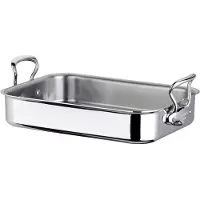 Mauviel Bradepande Cook Style 40 X 30 X 8,5 Cm Stål - Silver - 40X30X8.5CM