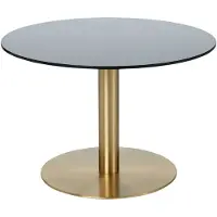 Tom Dixon Flash sohvapöytä pyöreä Kupari-messinkiteline