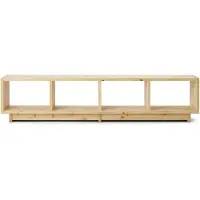 Normann Copenhagen - Plank Bookcase Low - Pine - Hyllyt & Hyllyjärjestelmät - Simon Legald - Puun värinen - Puu