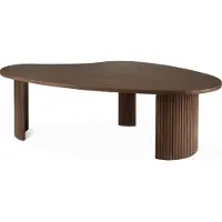 Ethnicraft - Boomerang Coffee Table - Varnished Teak - Brown - Pebble Shape 126 x 74 x 40 - Sohvapöydät - Puun värinen - Puu