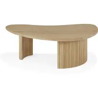 Ethnicraft Boomerang-sohvapöytä tammi 90x61 cm
