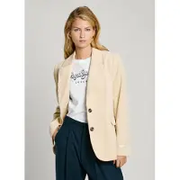 Pepe Jeans for woman. PL402459 Beige blazer Cara beige (M), White, Casual, Cotton