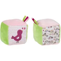 Goki Soft Cube with Crinkle Foil and Bell Bird