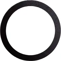 Elvedes Bottom Bracket Plastic Spacers 20 Units Musta 30 x 24 x 0.5 mm