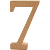 Creativ Company Numero 7 MDF 13cm 1kpl.