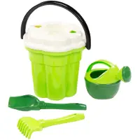 Cavallino Toys Cavallino Safari XL Classic Bucket Set with Watering Can Green 4 pcs.