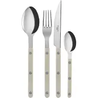 Sabre Paris Bistrot Solid ruokailuvälinesarja 4 osaa, light khaki