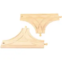 Big Jigs Wooden Rails - T-junction 2 pcs.
