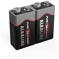 Ansmann 1x2 Alkaline 9v-block Red-line Batteries Harmaa