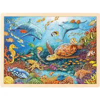 Goki Wooden Jigsaw Puzzle Great Barrier Reef 96pcs. Puu