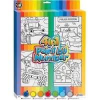 Grafix Painting by Numbers 4in1 - Vehicles
