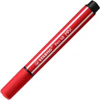 Stabilo Pen 68 MAX - Fibre-tip Pen with Thick Chisel Tip - Carmine Red