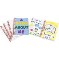 Colorations - Blank Notebook with White Cover Set of 24