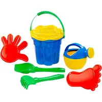 Cavallino Toys Cavallino Classic Bucket Set Blue 7 pieces.