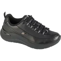 SKECHERS for woman. 150061 Leather Sneakers Arch Fit 2.0 Star Bound black (39), 3 to 5 cm, Laces, Casual