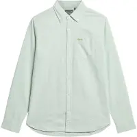 Superdry for man. M4010653A Green Oxford shirt (XL), Casual, Party, Cotton, Classic, Long sleeve
