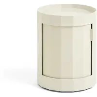 HAY Facet Cabinet low sivupöytä jalat/pyörät 49 cm Eggshell