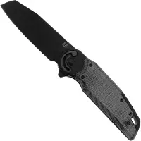 FOX Metamorphosis FX-556-A2 M390 PVD Sheepsfoot, Black Micarta, PVD Titanium bolster pocket knife